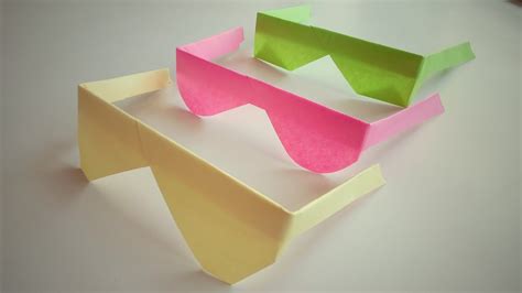 how to make paper sunglasses.